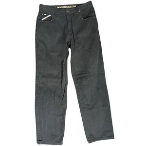 VTG Y2K Paco Sport Atmosphere Black Baggy Wide‎ Leg Carpenter Jeans 34 x 33